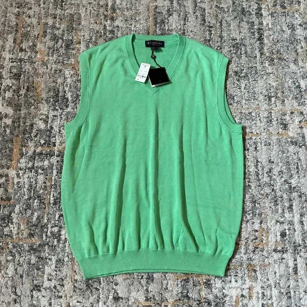 BROOKS BROTHERS KNIT VEST! NWT! SIZE L